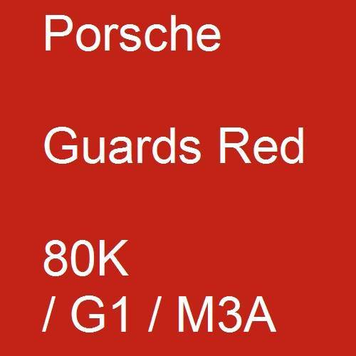 Porsche, Guards Red, 80K / G1 / M3A.